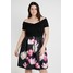 Anna Field Curvy Sukienka z dżerseju black/pink AX821C02Q