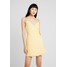Hollister Co. WRAP SHORT DRESS Sukienka letnia yellow H0421C01L