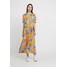 Weekday STORM DRESS Sukienka koszulowa light yellow/blue WEB21C02N