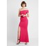 Club L London FUSCHIA BARDOT ONE SHOULDER SPLIT MAXI DRESS Suknia balowa hot pink CLK21C03M