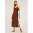 OYSHO Długa sukienka brown OY121C03F