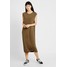 Weekday CASEY DRESS Sukienka z dżerseju khaki green WEB21C02X