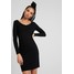 Noisy May NMEDINA V NECK DRESS Sukienka dzianinowa black NM321C0B5
