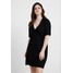 Fashion Union Plus DANNY WRAP DRESS Sukienka z dżerseju black FAJ21C00Z