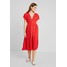Tommy Jeans WAIST DETAIL MIDI DRESS Sukienka letnia red TOB21C01I