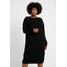 Glamorous Curve OPEN BACK INSERT DRESS Sukienka dzianinowa black GLA21C05N