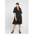 New Look Curves SHARON SPOT TIERED DRESS Sukienka letnia black pattern N3221C09T