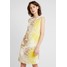 Wallis SOFT PALM HOTFIX SHIFT DRESS Sukienka letnia lemon WL521C0NN