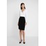 Lauren Ralph Lauren MID WEIGHT TONE DRESS Sukienka etui black/ white L4221C0V9