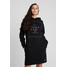 Superdry OVERSIZED HOODED DRESS Sukienka letnia black SU221C0FH