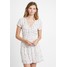 Abercrombie & Fitch SHORT SLEEVE BUTTON DETAIL DRESS Sukienka letnia white A0F21C02K