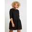 Missguided Plus CURVE SLEEVED SMOCK DRESS Sukienka z dżerseju black M0U21C092