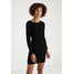 ONLY ONLNEELA DRESS Sukienka dzianinowa black ON321C16E