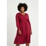 Glamorous Curve BUTTON FRONT DRESS Sukienka letnia burgundy GLA21C06H