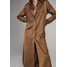 Massimo Dutti CAMPAIGN COLLECTION Długa sukienka khaki M3I21C07E