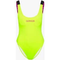 Calvin Klein Swimwear INTENSE POWER SCOOP ONE PIECE Kostium kąpielowy safety yellow C1781G00R