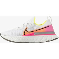 Nike Performance EPIC PRO REACT FLYKNIT Obuwie do biegania treningowe platinum tint/black/pink blast/total orange/lemon N1241A0X7