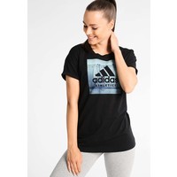 adidas Performance CATEGORY T-shirt z nadrukiem black AD541D0JY