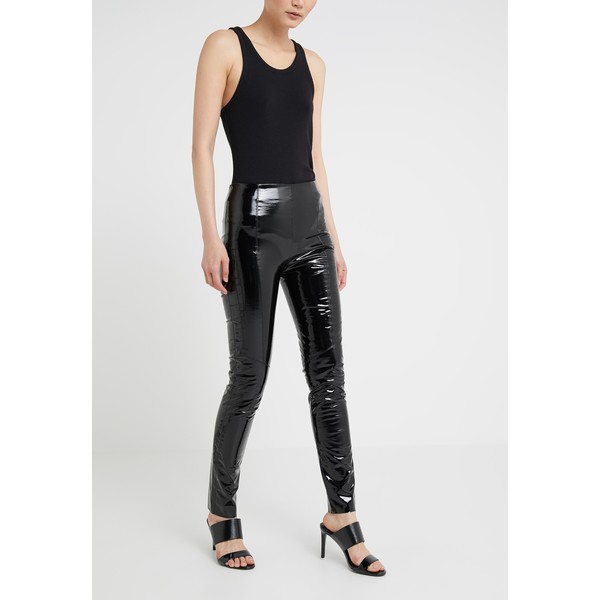 Pinko TANDEMPANTALONE LATTICE Spodnie materiałowe black P6921A03R