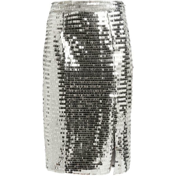 Glamorous Petite Spódnica ołówkowa silver GLB21B00U