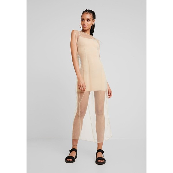Weekday MOMA DRESS Długa sukienka beige WEB21C03B