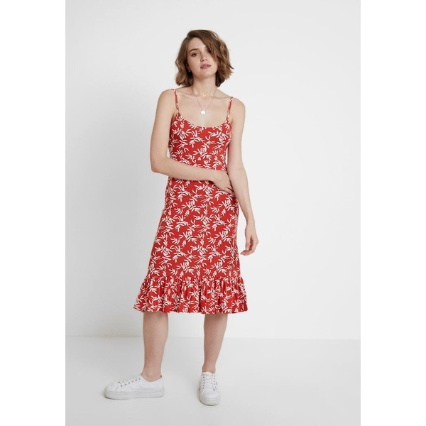 mint&berry Sukienka z dżerseju white/red M3221C0WF
