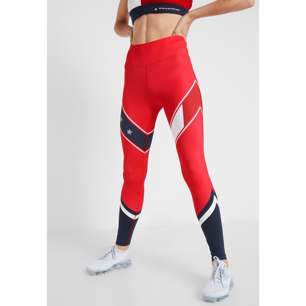 Tommy Sport LEGGING WITH STARS Legginsy red TO141E01D