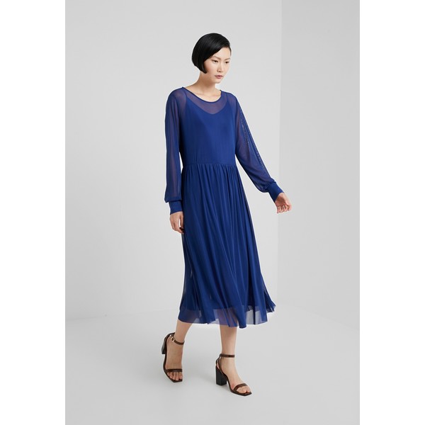 Bruuns Bazaar THORA NATALI DRESS Długa sukienka indigo blue BR321C03S