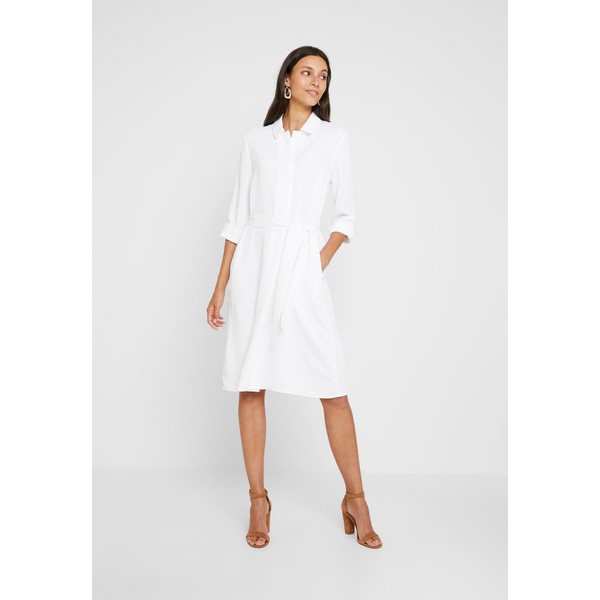 Cortefiel TEXTURED STYLE DRESS Sukienka koszulowa white CZ921C02Q