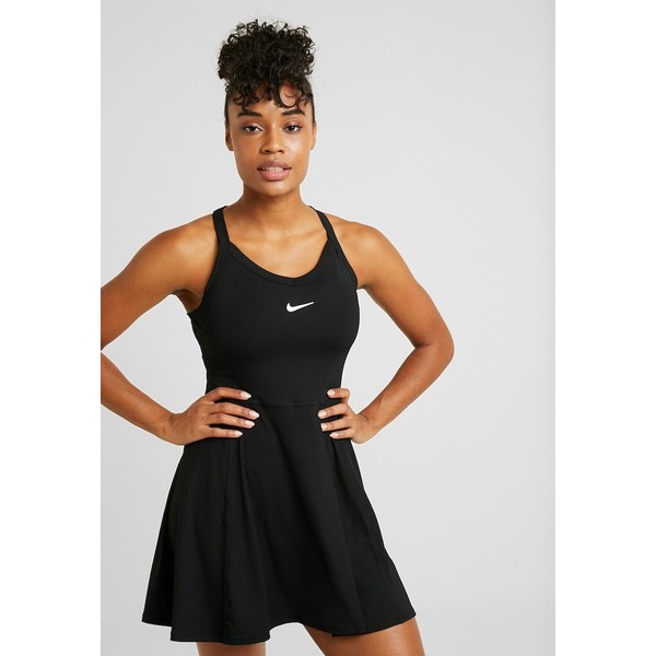 Nike Performance DRY DRESS Sukienka sportowa black/white N1241L01G
