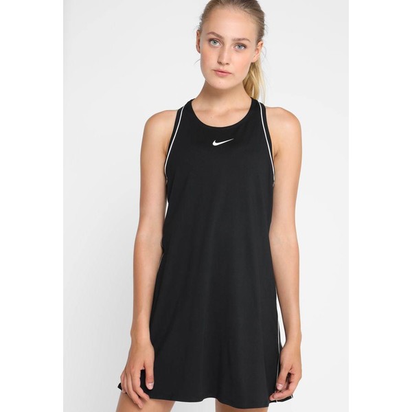 Nike Performance DRY DRESS Sukienka sportowa black/white N1241L013