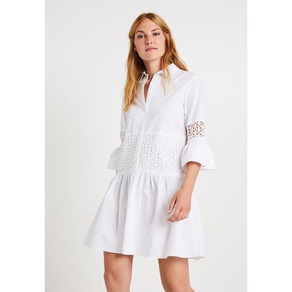 Replay DRESS Sukienka koszulowa optical white RE321C02C