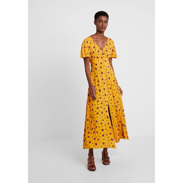 mint&berry Długa sukienka yellow M3221C0V9