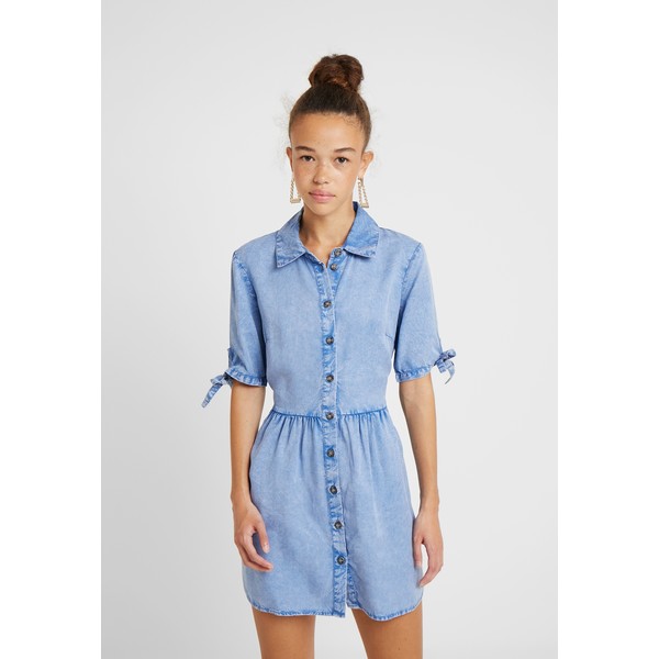 Miss Selfridge Petite SHIRT DRESS Sukienka jeansowa blue PY021C046