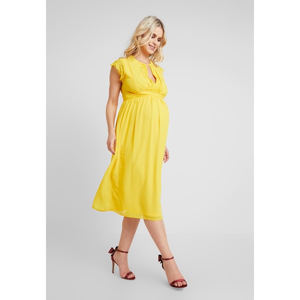 TFNC Maternity EXCLUSIVE FINLEY MIDI DRESS Sukienka koktajlowa spectra yellow TFC29F000