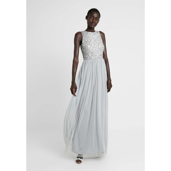 Lace & Beads Tall PICASSO MAXI Suknia balowa grey LAD21C01A