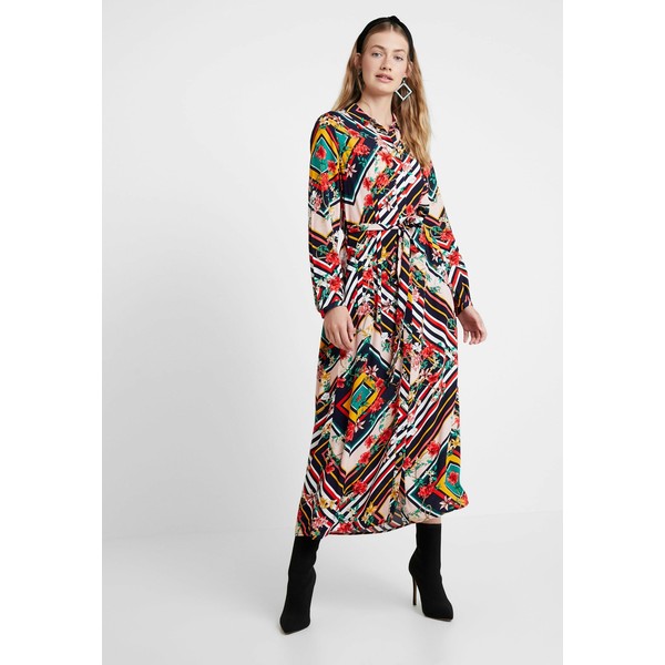 Cortefiel LONG PRINTED DRESS Długa sukienka multicoloured CZ921C02P