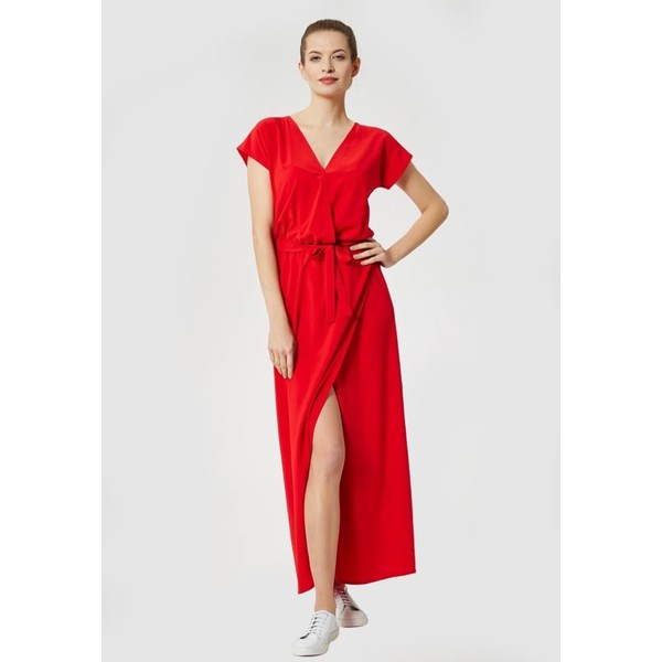 Dreimaster Długa sukienka red 4DR21C040