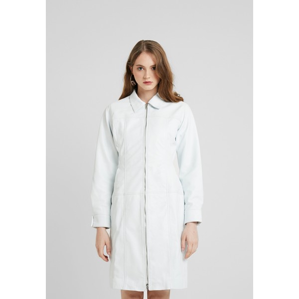 HOSBJERG OLLIE LEATHER DRESS Sukienka letnia white HOX21C009