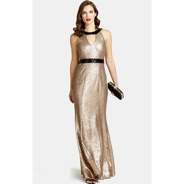 HotSquash Sukienka koktajlowa gold HOW21C01R
