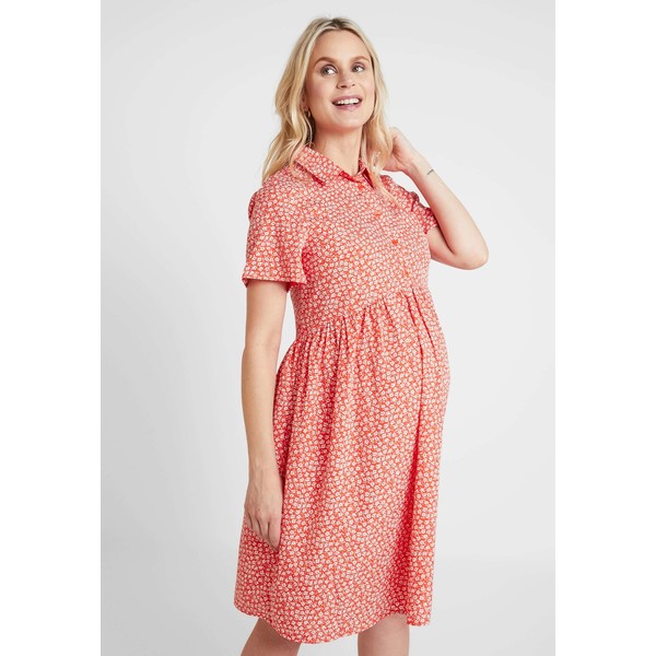 New Look Maternity RACHEL DITSY DRESS Sukienka koszulowa red N0B29F05J