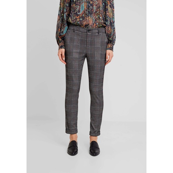 Liu Jo Jeans NEW YORK LUXURY Spodnie materiałowe galles nero/grig/red L2521A03E