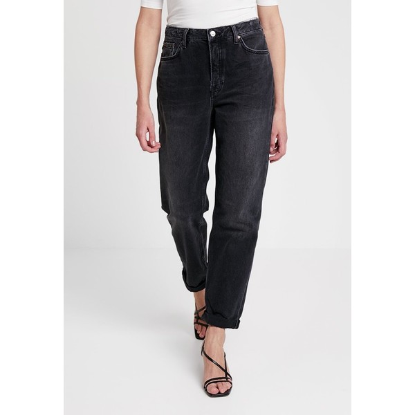 Topshop HAYDEN Jeansy Relaxed Fit black denim TP721N0CG