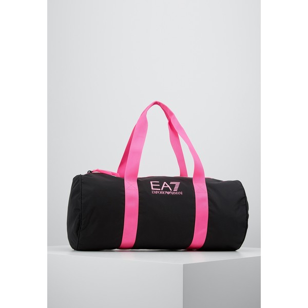 EA7 Emporio Armani GYM BAG NEON Torba sportowa black / neon pink EA751H001