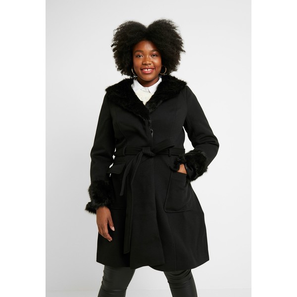 City Chic EXCLUSIVE COAT MAKE ME BLUSH Płaszcz wełniany /Płaszcz klasyczny black CIA21U001