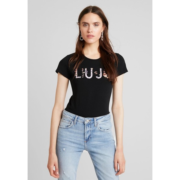 Liu Jo Jeans MODA T-shirt z nadrukiem black L2521D018