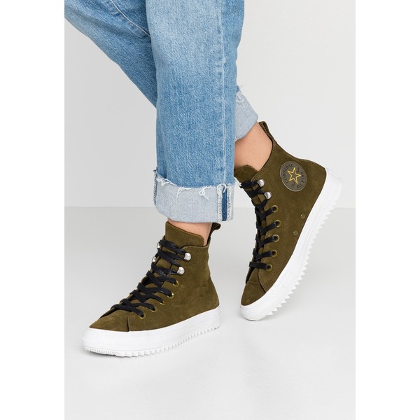 Converse CHUCK TAYLOR ALL STAR HIKER FINAL FRONTIER Sneakersy wysokie surplus olive/white/black CO411A10C