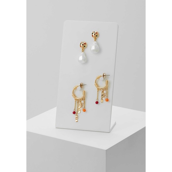 Pieces PCMAGNY EARRINGS 2 PACK Kolczyki gold-coloured PE351L0I3