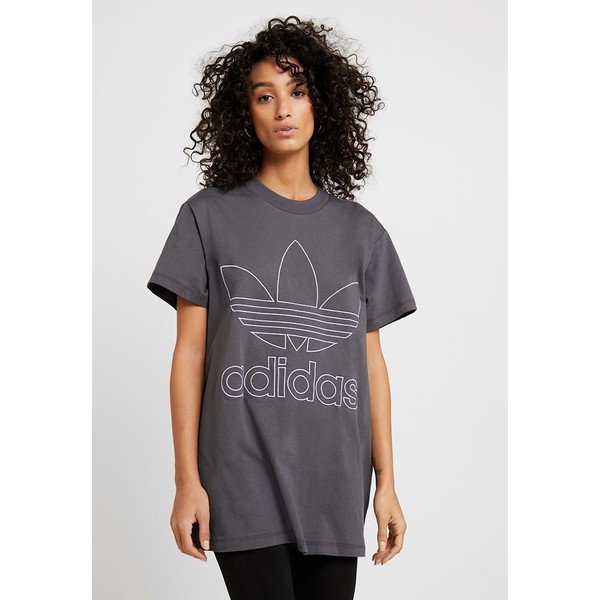 adidas Originals BOYFRIEND T-shirt z nadrukiem grey six AD121D0KY