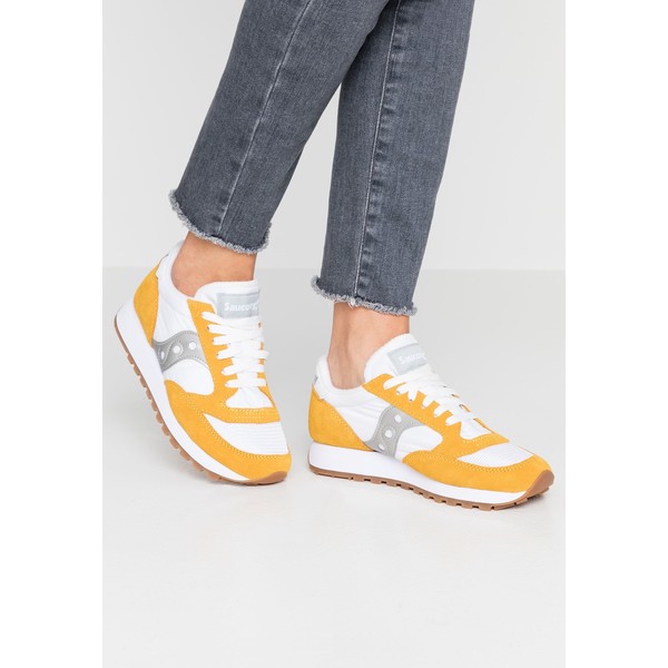 Saucony JAZZ ORIGINAL VINTAGE Sneakersy niskie white/yellow/silver S2311A000